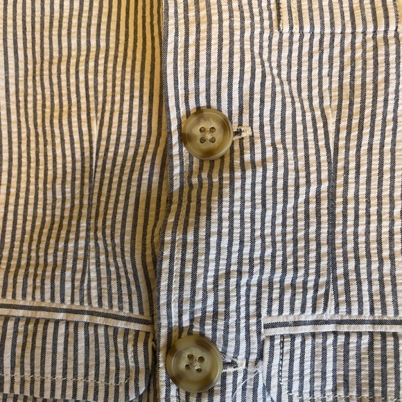 3-6 Months Boys Seersucker Two Piece Suit - Picture 3 of 4